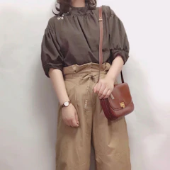 Studio clip コットンウエストマークワイドパンツ 2797061 1枚目