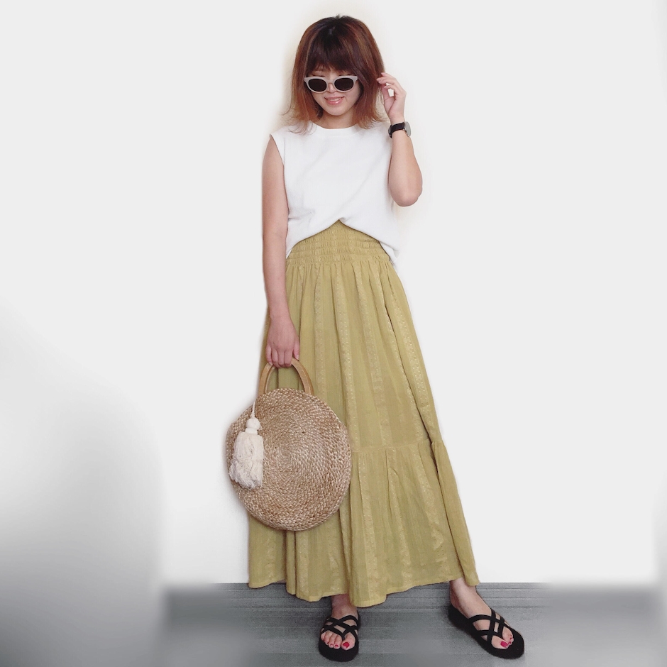 URBAN RESEARCH Sonny Label(アーバンリサーチ サニーレーベル) 2WAY楊柳シャーリングスカート LA85-25F600 1枚目