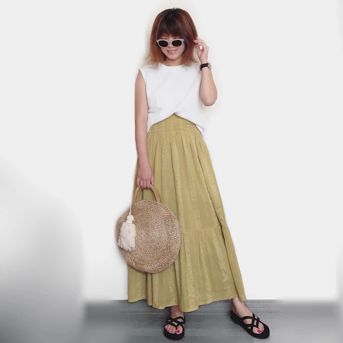 URBAN RESEARCH Sonny Label(アーバンリサーチ サニーレーベル) 2WAY楊柳シャーリングスカート LA85-25F600 1枚目