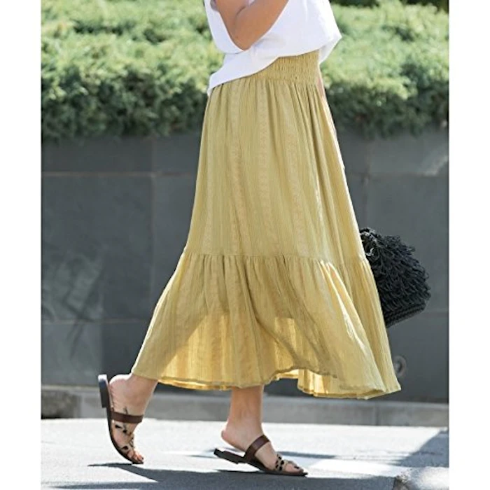 URBAN RESEARCH Sonny Label(アーバンリサーチ サニーレーベル) 2WAY楊柳シャーリングスカート LA85-25F600 3枚目