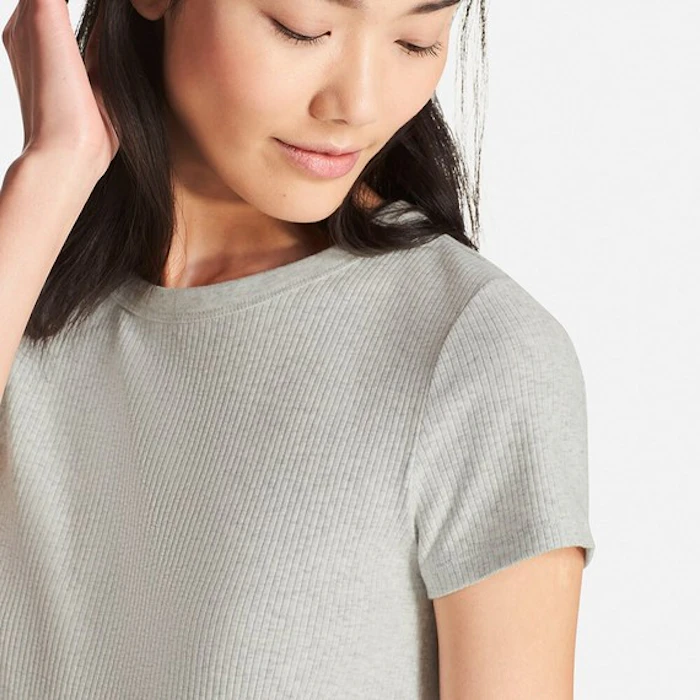 UNIQLO スーピマコットンリブクルーネックT(半袖) 3枚目