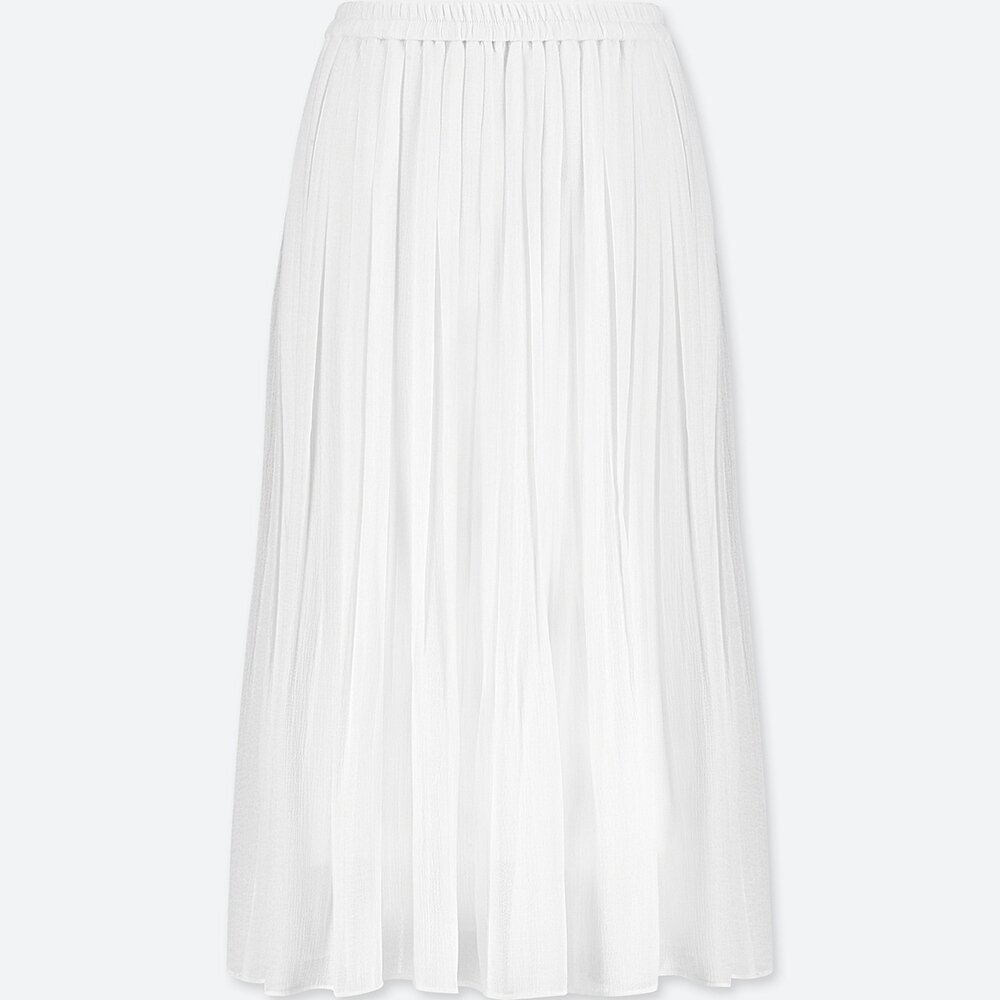 UNIQLO ハイウエストシフォンプリーツスカート 2枚目