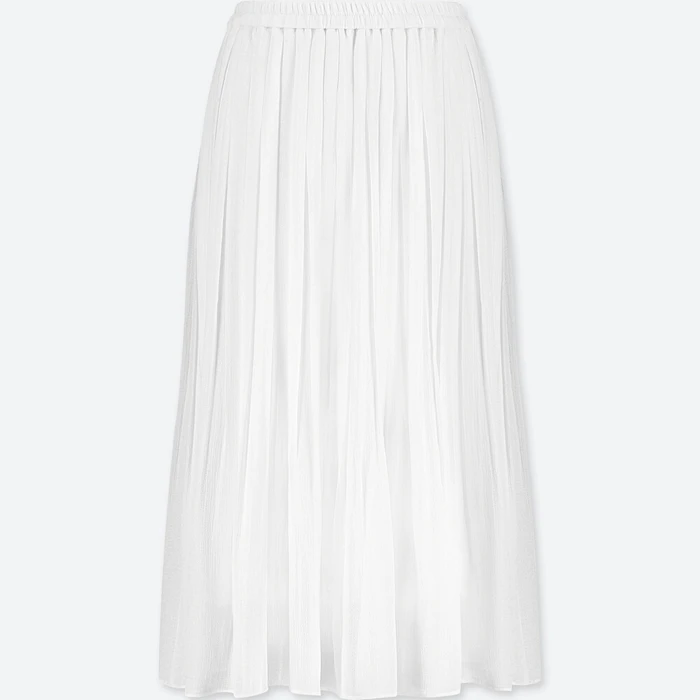 UNIQLO ハイウエストシフォンプリーツスカート 2枚目