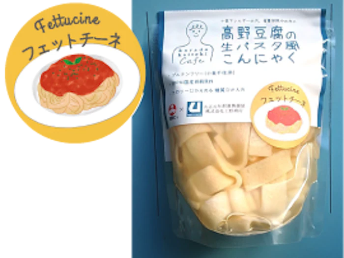 上野商店 高野豆腐の生パスタ風こんにゃく フェットチーネ 2枚目