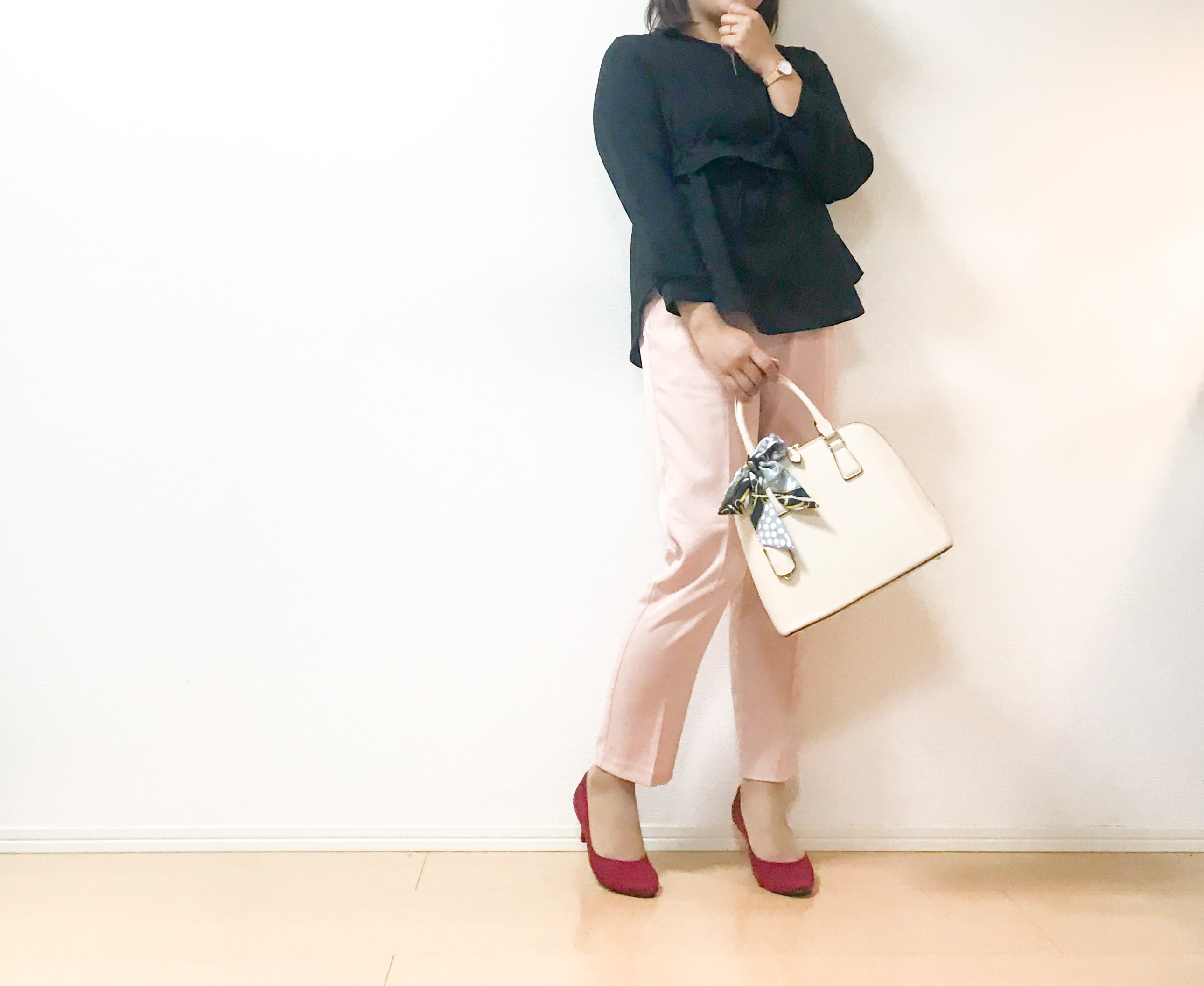 andMe テーパードパンツ 4枚目