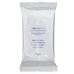 無印良品 日焼け止めシート 12枚入 1枚目