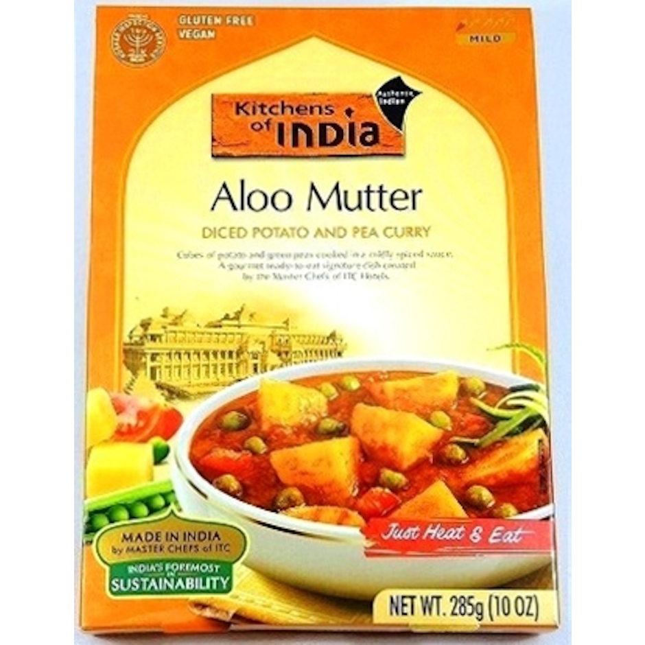Kitchens of India アルームター 角切りポテトとエンドウ豆のカレー 1枚目