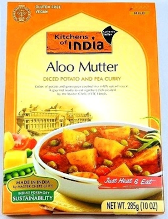 Kitchens of India アルームター 角切りポテトとエンドウ豆のカレー 1枚目