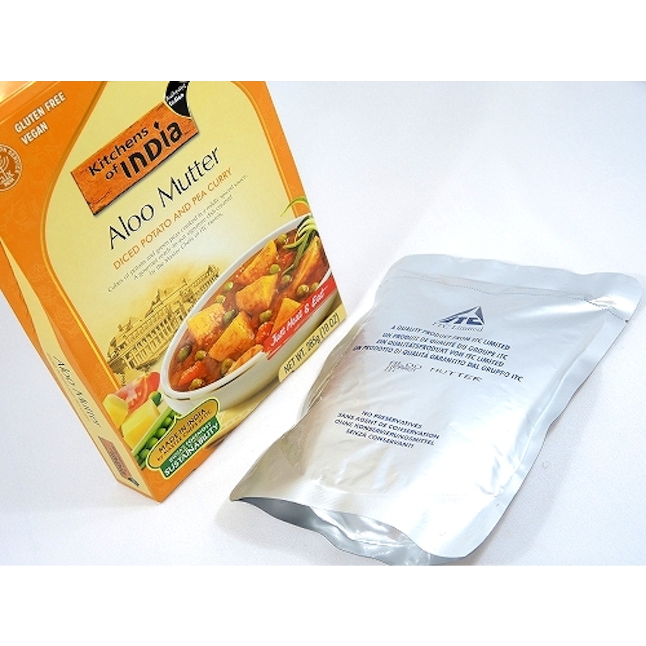 Kitchens of India アルームター 角切りポテトとエンドウ豆のカレー 3枚目
