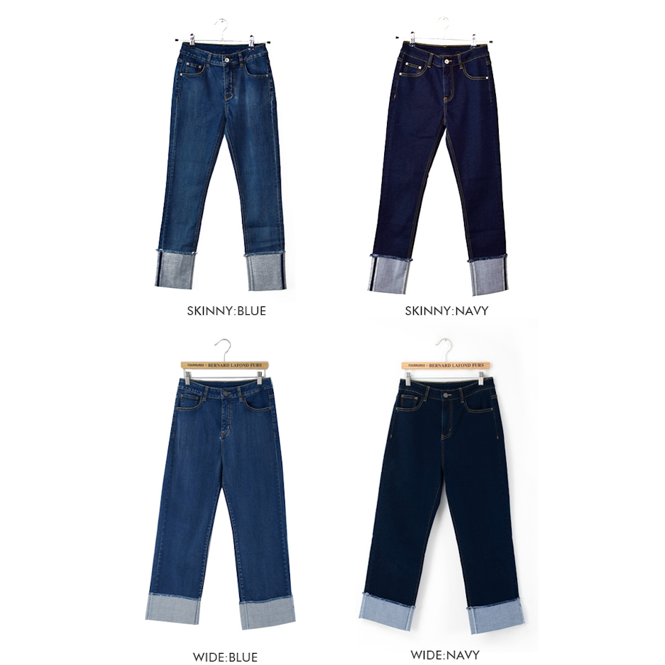 OVoVo ロールアップスキニーデニムパンツ 3枚目