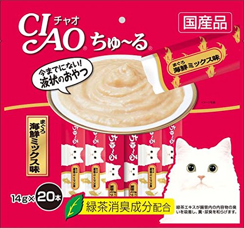 いなば食品 CIAOちゅ~る まぐろ海鮮ミックス味 2枚目