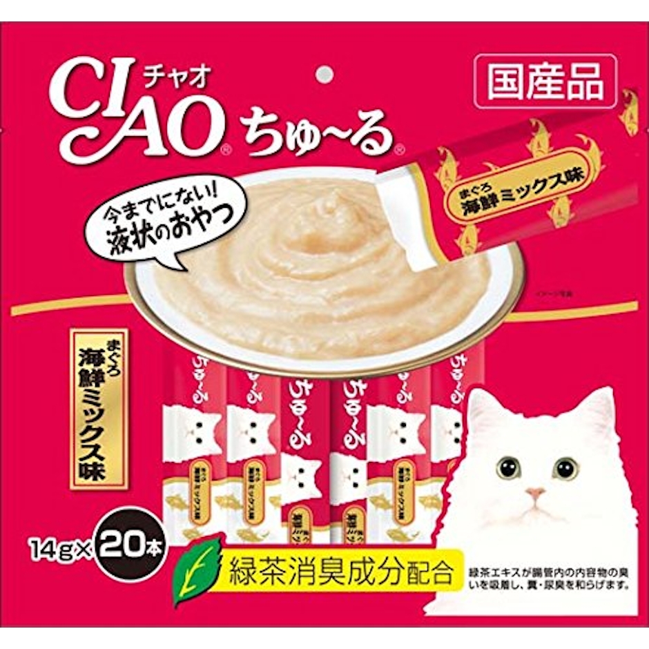 いなば食品 CIAOちゅ~る まぐろ海鮮ミックス味 2枚目