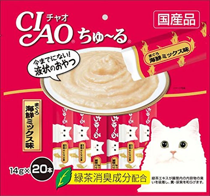 いなば食品 CIAOちゅ~る まぐろ海鮮ミックス味 2枚目