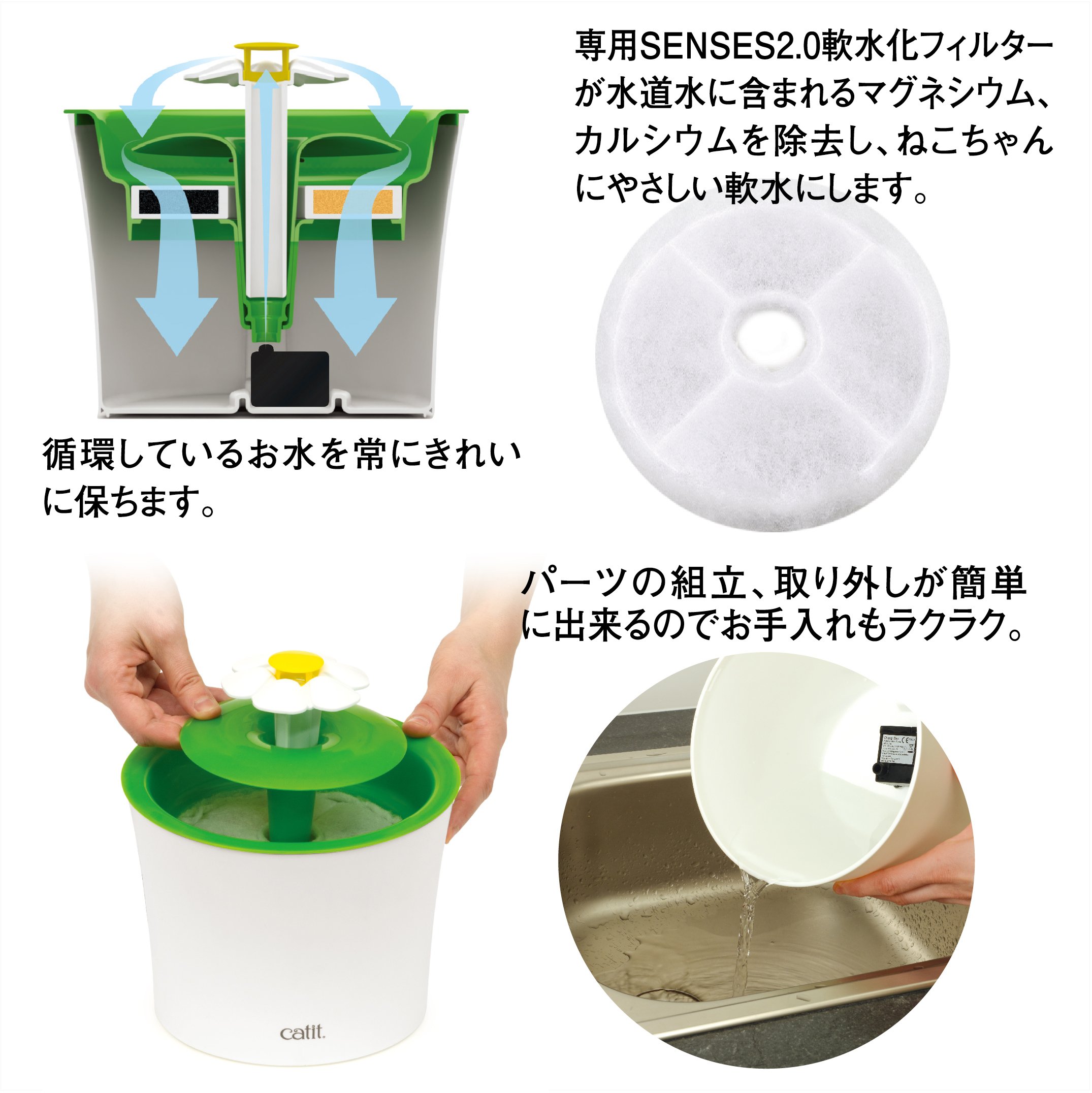 ジェックス catit フラワーファウンテン 4枚目