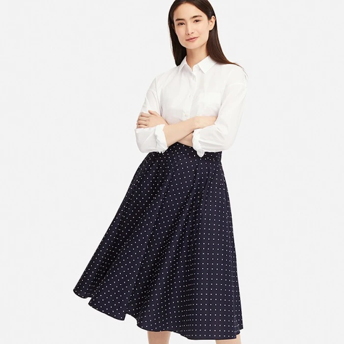 UNIQLO サーキュラースカート ドット 415131 2枚目