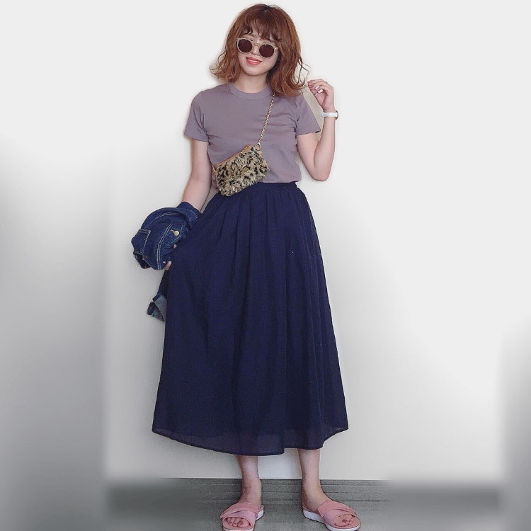 URBAN RESEARCH Sonny Label ウエストギャザースパンボイルスカート 1枚目