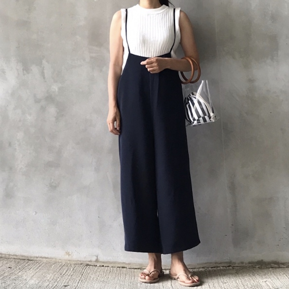 GU サロペットワイドパンツWT 311307 1枚目