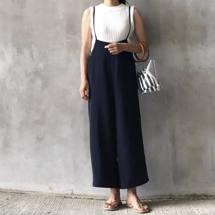 GU サロペットワイドパンツWT 311307 1枚目