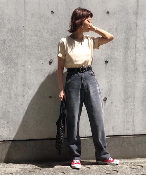 PAGEBOY ハイウエストストレートデニム 782401 4枚目