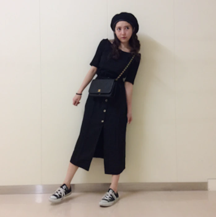 chicwish サッシュ付きラッフルウエストスカート B180721003 1枚目