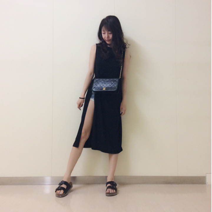 UNITED ARROWS コットンスリットノースリーブワンピ 2枚目