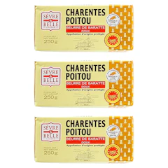 Sevre et Belle シャラン ポワトゥ 無塩バター(250g×3個) 1枚目