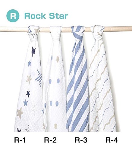エイデンアンドアネイ おくるみ Rock Star R-4 1枚目