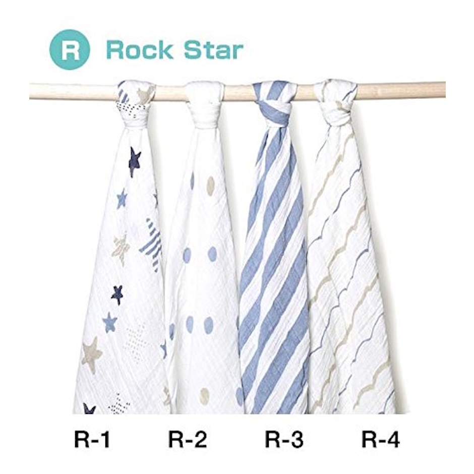 エイデンアンドアネイ おくるみ Rock Star R-4 1枚目