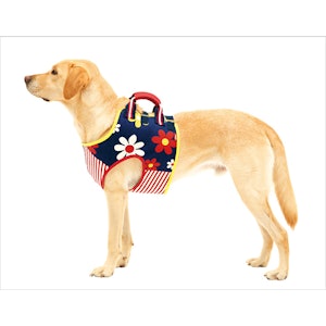 LaLaWalk 介助ベスト ハッピーフラワー 1枚目