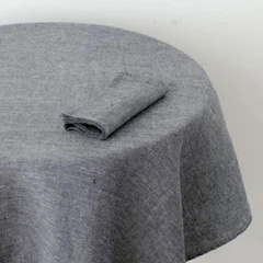 fog linen work リネンテーブルクロス Lリネンデニム 1枚目