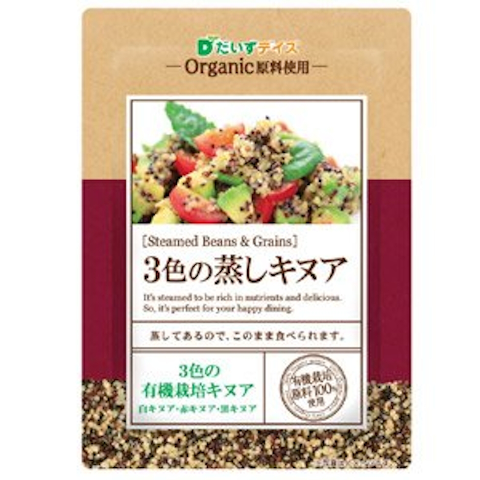 だいずデイズ 三色の蒸しキヌア 1枚目