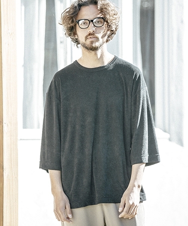 ANGENEHM / アンゲネーム パイル 3/4 スリーブ ルーズ Tシャツ 3枚目