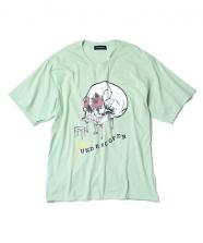 JohnUNDERCOVER /　ジョンアンダーカバー 断ち切りSKULL PIANO ビッグシルエットTシャツ 4枚目