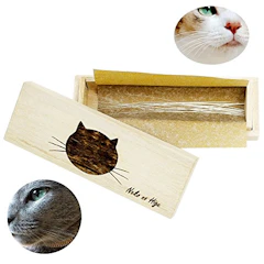 ビーグラッドストア 猫専用 桐製猫のひげケース 1枚目