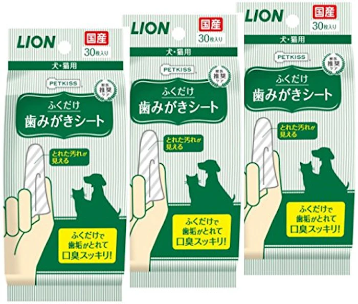 ペットキッス 歯みがきシート 30枚X3P 1枚目