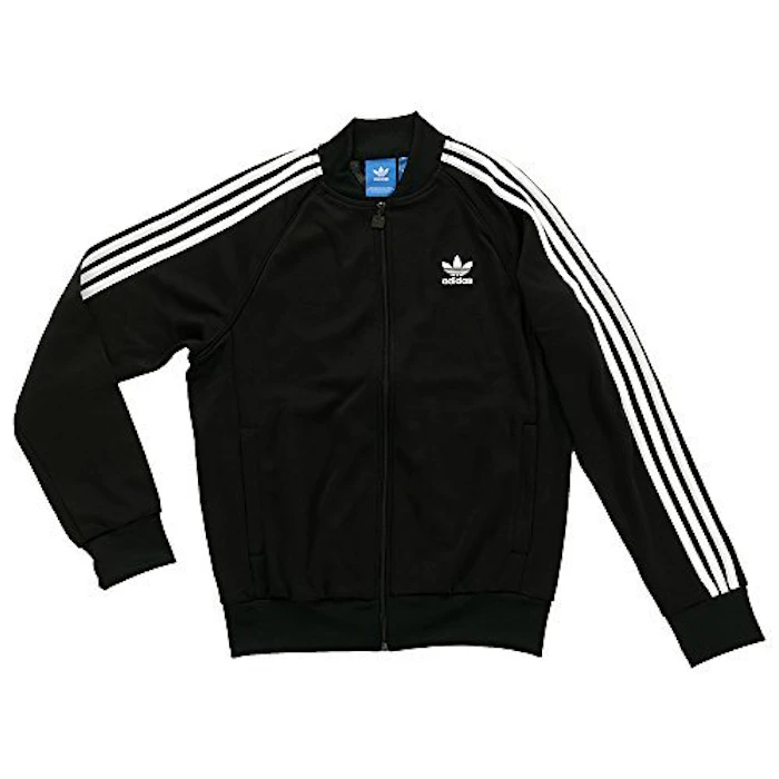 adidas originals スーパースター ジャージ トラックジャケット 黒 BK5921 2枚目