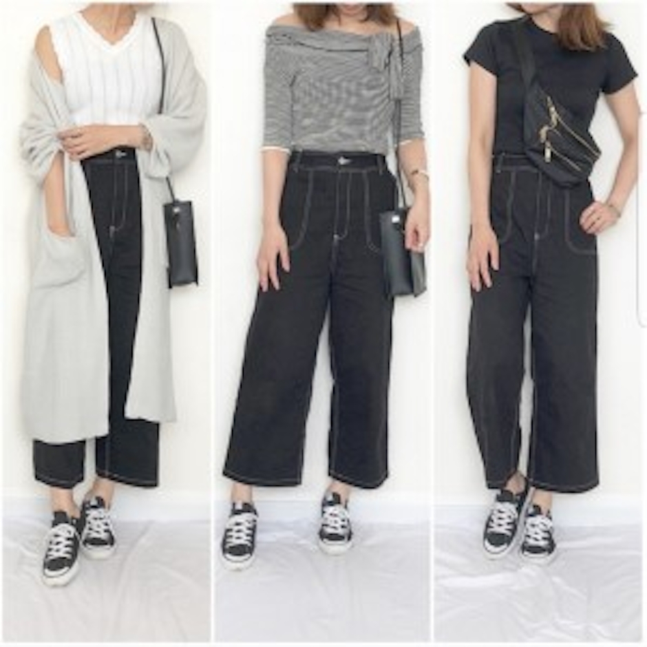 a_trend_ld.store 綿ステッチワイドチノパンツ 2枚目