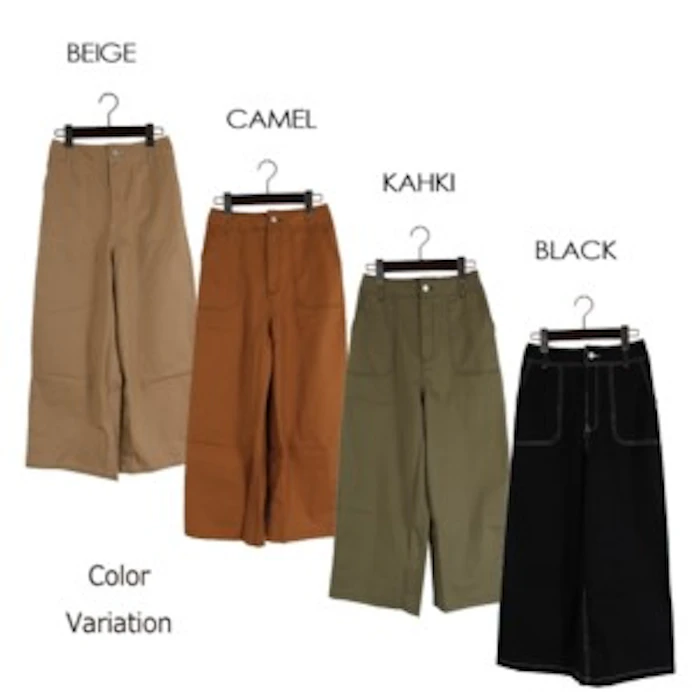 a_trend_ld.store 綿ステッチワイドチノパンツ 3枚目