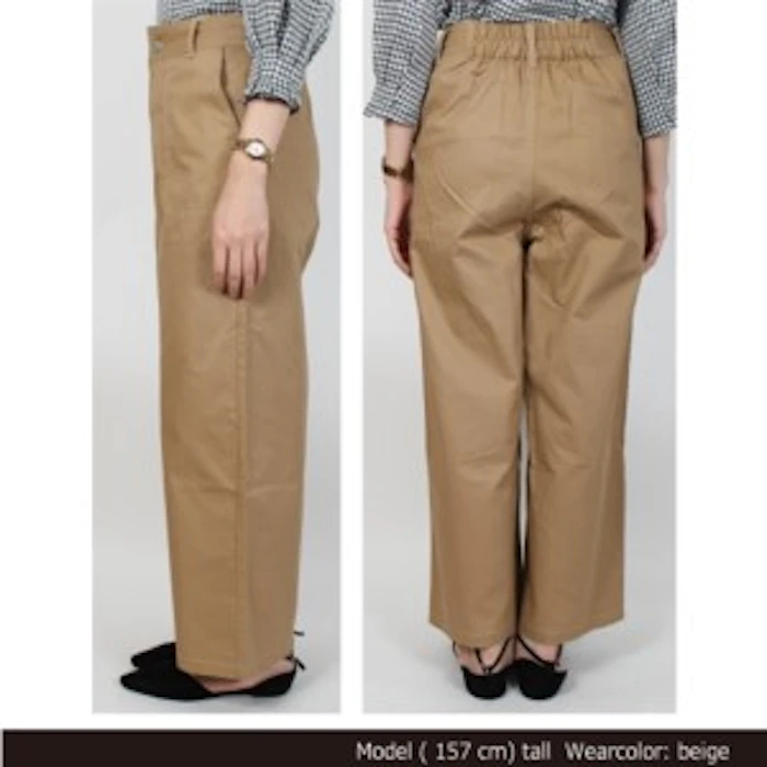 a_trend_ld.store 綿ステッチワイドチノパンツ 4枚目