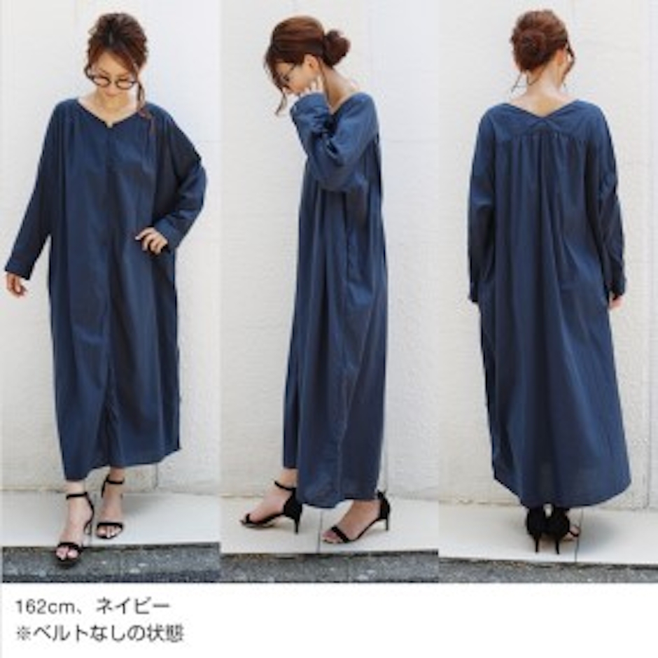 a_trend_ld.store 2wayノーカラーリネンライクマキシガウン 5枚目