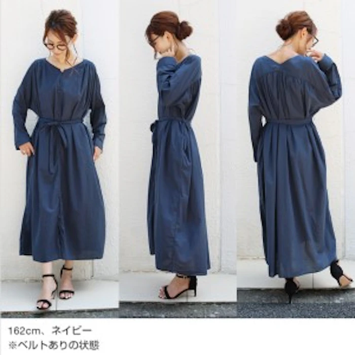 a_trend_ld.store 2wayノーカラーリネンライクマキシガウン 6枚目