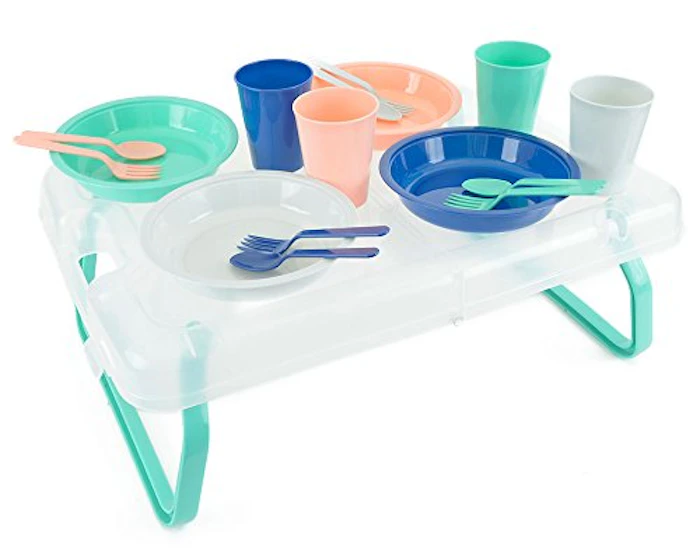 ガーデンパーティー 折りたたみテーブル食器セット 1枚目