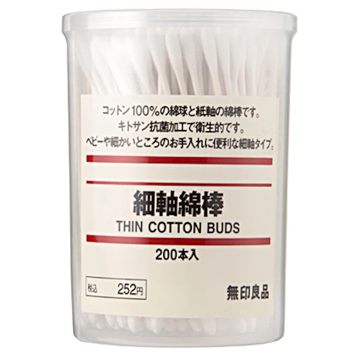 無印良品 細軸綿棒 1枚目