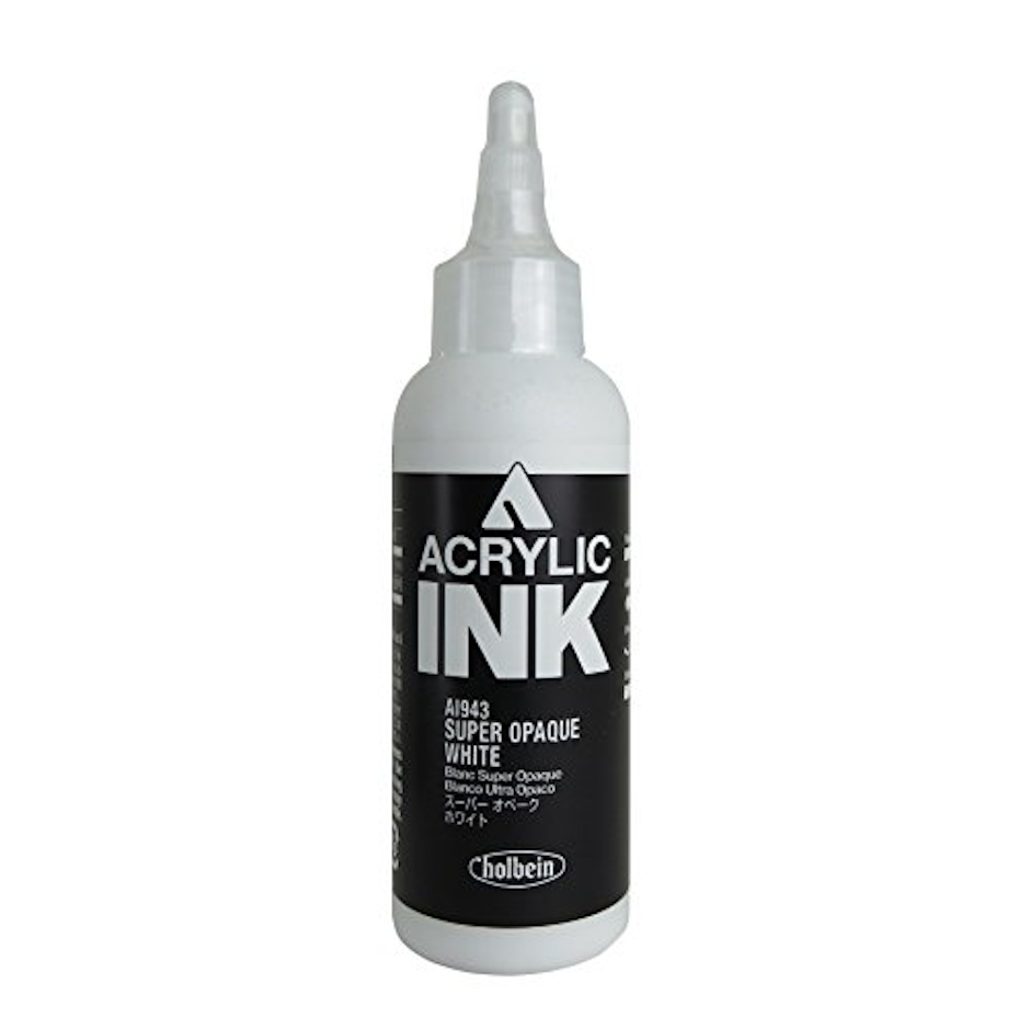 ホルベイン アクリリックカラー インク 100ml スーパーオペ―クホワイト 1枚目