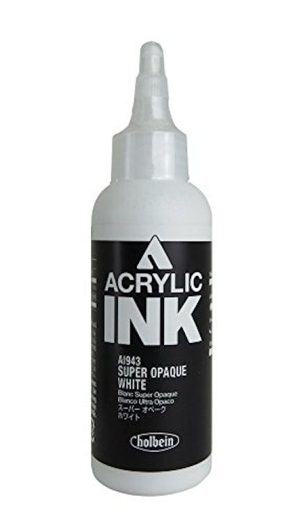 ホルベイン アクリリックカラー インク 100ml スーパーオペ―クホワイト 1枚目