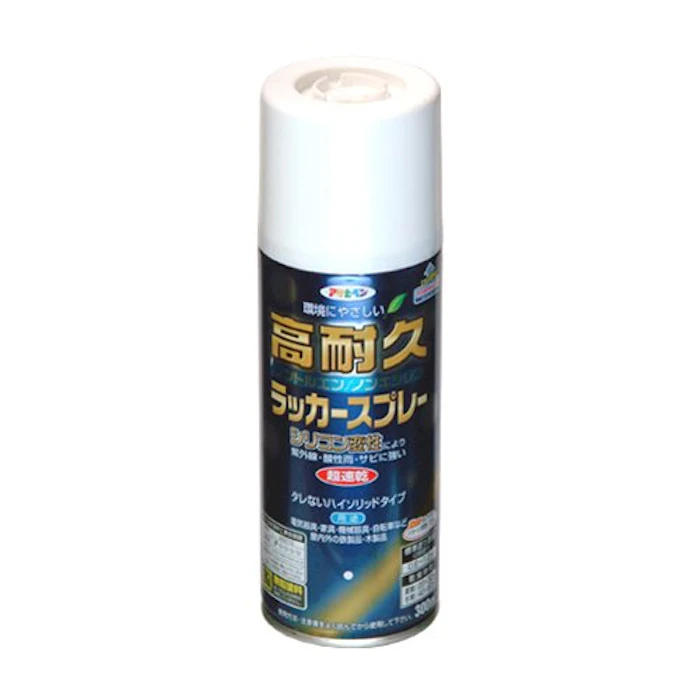 アサヒペン 高耐久ラッカースプレー 300ML つや消しクリヤ 1枚目