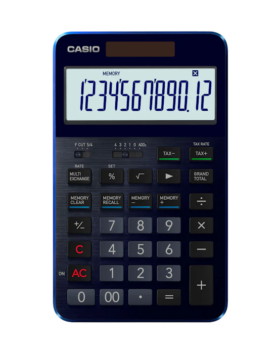 カシオ計算機 プレミアム電卓 S100BU 2枚目
