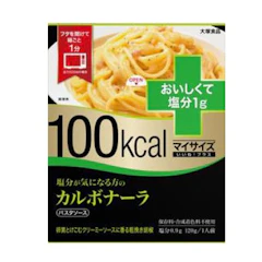 大塚食品 マイサイズ いいね! プラス 塩分が気になる方のカルボナーラ 120g 1枚目
