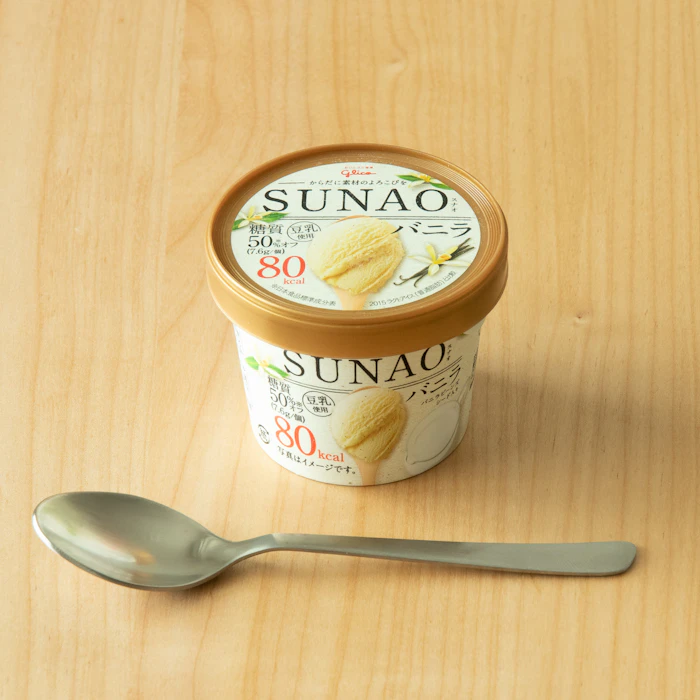グリコ SUNAO バニラ カップ 120ml 1枚目