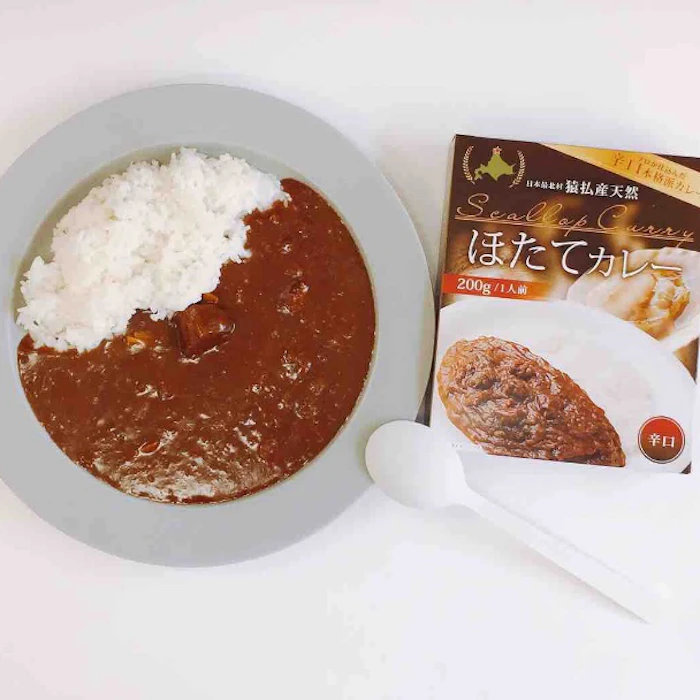 ホクエイフーズ 猿払産天然ほたてカレー 1枚目